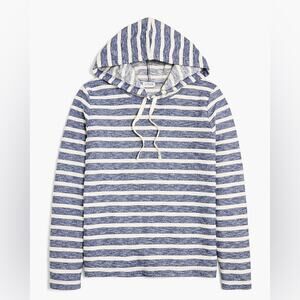 J. Crew Blue and White Striped Hoodie